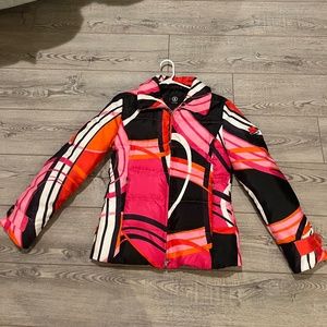 Bogner Women's Vintage Printed Down Jacket- Size 4